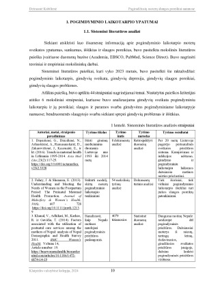 PAGIMDŽIUSIŲ MOTERŲ SLAUGOS POREIKIAI NAMUOSE. Paveikslėlis 10