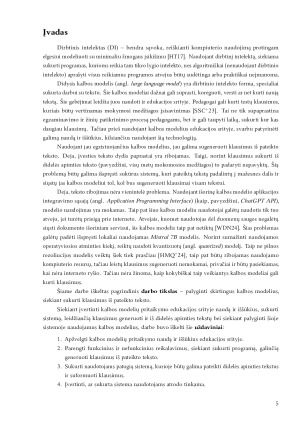 ChatGPT ir Mistral AI panaudojimo palyginimas klausimų generavimui iš pateikto teksto. Paveikslėlis 5