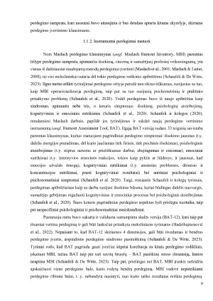 Savarankiškai dirbančių ir samdomų darbuotojų darbo charakteristikų ir perdegimo sąsajos. Paveikslėlis 9
