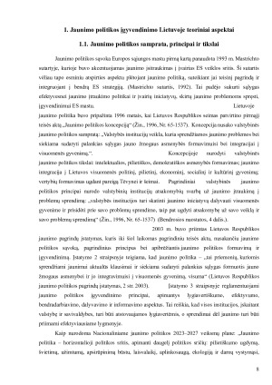 Jaunimo politika darnaus vystymosi koncepcijos kontekste - Lietuvos atvejis. Paveikslėlis 8