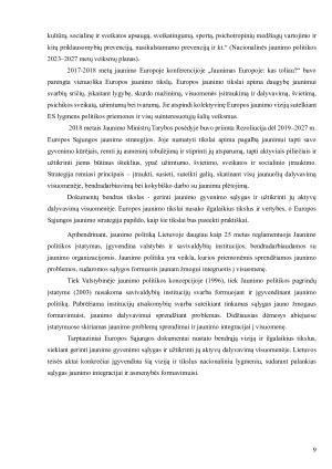 Jaunimo politika darnaus vystymosi koncepcijos kontekste - Lietuvos atvejis. Paveikslėlis 9