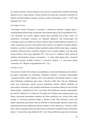 Nepilnamečių nusikalstamų veikų tendencijos ir kriminologinės charakteristikos. Paveikslėlis 10