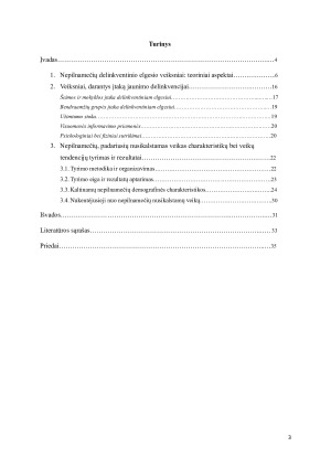 Nepilnamečių nusikalstamų veikų tendencijos ir kriminologinės charakteristikos. Paveikslėlis 3