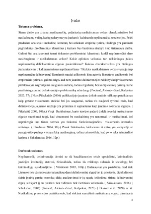 Nepilnamečių nusikalstamų veikų tendencijos ir kriminologinės charakteristikos. Paveikslėlis 4