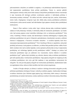 SOCIALINIŲ IR EKONOMINIŲ VEIKSNIŲ ĮTAKA POLITINIAM PASITIKĖJIMUI - DAUGIAPAKOPĖ VIDURIO IR RYTŲ EUROPOS VALSTYBIŲ ANALIZĖ. Paveikslėlis 10