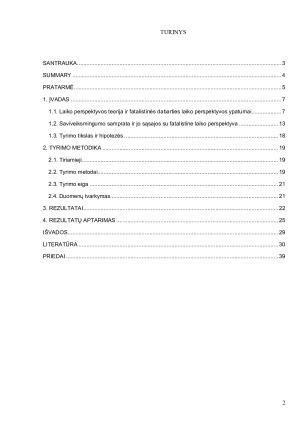 Fatalistinės dabarties laiko perspektyvos sąsajos su bendruoju saviveiksmingumu. Paveikslėlis 2