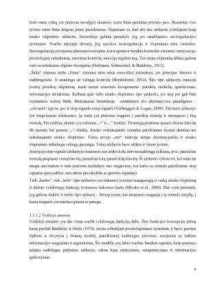 Dėmesingą įsisąmoninimą mokykloje praktikuojančių pradinio mokyklinio amžiaus vaikų vykdomosios funkcijos. Paveikslėlis 9