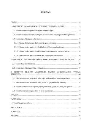 GYVENTOJO MOKESTINĖS NAŠTOS ANALIZĖ IR VERTINIMAS. Paveikslėlis 2