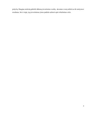 Įsivertinimas kalbos ugdymo pamokose I-oje klasėje. Paveikslėlis 4