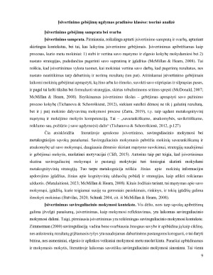 Įsivertinimas kalbos ugdymo pamokose I-oje klasėje. Paveikslėlis 9