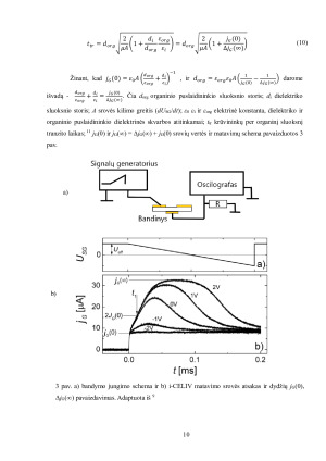 ORGANINIŲ LAUKO TRANZISTORIŲ PENTACENO PAGRINDU CHARAKTERISTIKŲ TYRIMAS. Paveikslėlis 10