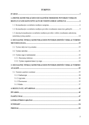 ĮMONIŲ KOMUNIKACIJOS SOCIALINĖSE MEDIJOSE POVEIKIS VEIKLOS REZULTATAMS. Paveikslėlis 2