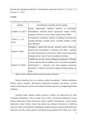 ĮMONIŲ KOMUNIKACIJOS SOCIALINĖSE MEDIJOSE POVEIKIS VEIKLOS REZULTATAMS. Paveikslėlis 7