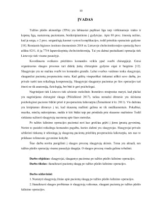 PACIENTŲ SLAUGA PO TULŽIES PŪSLĖS ŠALINIMO OPERACIJOS. Paveikslėlis 10