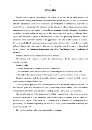 „IBIS KAUNAS CENTRE“ VIEŠBUČIO KOMUNIKACIJA SOCIALINIUOSE TINKLUOSE ANALIZĖ. Paveikslėlis 6