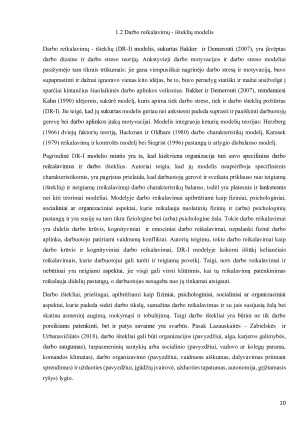 Darbo reikalavimų, išteklių, darbuotojų vidinės motyvacijos ir inovatyvaus elgesio darbe sąsajos. Paveikslėlis 10