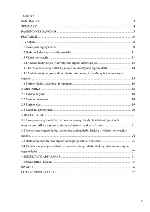 Darbo reikalavimų, išteklių, darbuotojų vidinės motyvacijos ir inovatyvaus elgesio darbe sąsajos. Paveikslėlis 2
