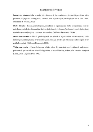Darbo reikalavimų, išteklių, darbuotojų vidinės motyvacijos ir inovatyvaus elgesio darbe sąsajos. Paveikslėlis 5
