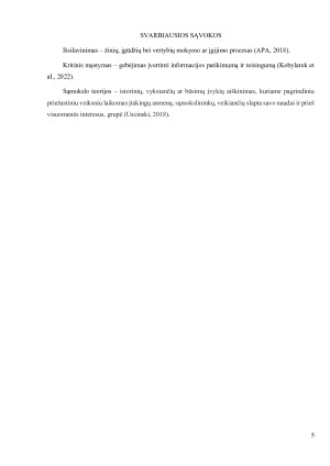Jaunų žmonių (25–30 m.) kritinio mąstymo, išsilavinimo ir tikėjimo sąmokslo teorijomis sąveika. Paveikslėlis 5