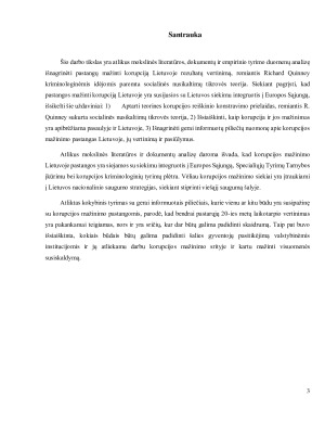 Pastangų mažinti korupciją Lietuvoje rezultatų kriminologinė analizė. Paveikslėlis 3