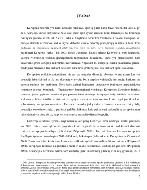 Pastangų mažinti korupciją Lietuvoje rezultatų kriminologinė analizė. Paveikslėlis 5