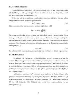 Tolimosios infraraudonosios srities optoelektronikos įtaisų žemo dažnio triukšmo charakteristikos. Paveikslėlis 5