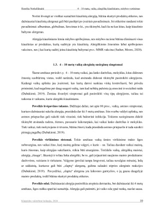 4 – 10 METŲ VAIKŲ, ALERGIŠKŲ KIAUŠINIAMS, MITYBOS VERTINIMAS. Paveikslėlis 10