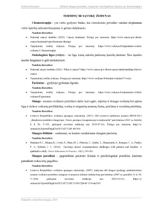 IŠŠŪKIAI SLAUGANT PACIENTUS, SERGANČIUS ONKOLOGINĖMIS LIGOMIS, PO CHEMOTERAPIJOS. Paveikslėlis 6