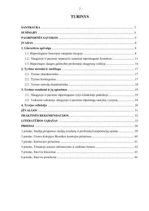 RŪPESTINGUMO FENOMENO REIKŠMĖ SLAUGYTOJAMS. Paveikslėlis 2