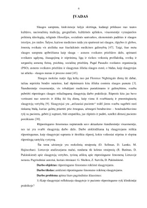 RŪPESTINGUMO FENOMENO REIKŠMĖ SLAUGYTOJAMS. Paveikslėlis 6