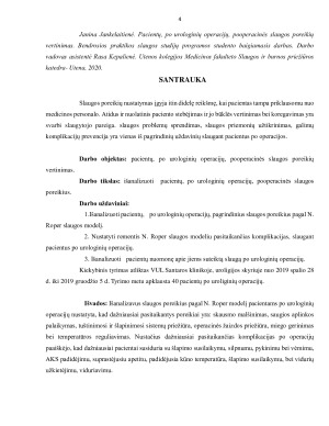 PACIENTŲ, PO UROLOGINIŲ OPERACIJŲ, POOPERACINĖS SLAUGOS POREIKIŲ VERTINIMAS. Paveikslėlis 4