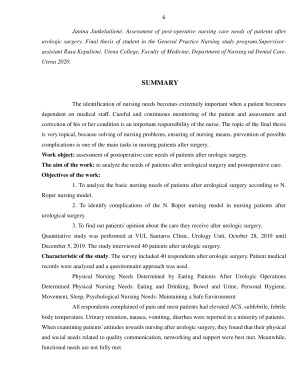 PACIENTŲ, PO UROLOGINIŲ OPERACIJŲ, POOPERACINĖS SLAUGOS POREIKIŲ VERTINIMAS. Paveikslėlis 6