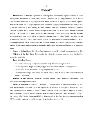 KOMPLEKSINĖS PROCEDŪROS SU VITAMINU C POVEIKIS 30 IR 55 METŲ MOTERŲ PIGMENTUOTAI VEIDO ODAI. Paveikslėlis 5