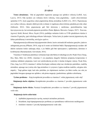 KOMPLEKSINĖS PROCEDŪROS SU VITAMINU C POVEIKIS 30 IR 55 METŲ MOTERŲ PIGMENTUOTAI VEIDO ODAI. Paveikslėlis 7