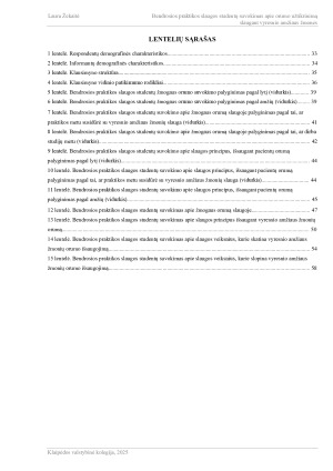 BENDROSIOS PRAKTIKOS SLAUGOS STUDENTŲ SUVOKIMAS APIE ORUMO UŽTIKRINIMĄ SLAUGANT VYRESNIO AMŽIAUS ŽMONES. Paveikslėlis 4