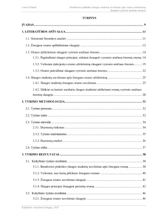 BENDROSIOS PRAKTIKOS SLAUGOS STUDENTŲ SUVOKIMAS APIE ORUMO UŽTIKRINIMĄ SLAUGANT VYRESNIO AMŽIAUS ŽMONES. Paveikslėlis 7