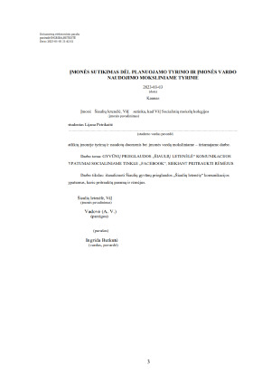 GYVŪNŲ PRIEGLAUDOS „ŠIAULIŲ LETENĖLĖ“ KOMUNIKACIJOS YPATUMAI SOCIALINIAME TINKLE „FACEBOOK“, SIEKIANT PRITRAUKTI RĖMĖJUS. Paveikslėlis 3