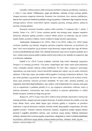 ARTIMŲJŲ PATIRTYS SLAUGANT PACIENTUS SERGANČIUS DEMENCIJA. Paveikslėlis 10