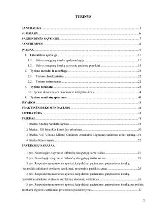 PACIENTŲ, PATYRUSIŲ GALVOS SMEGENŲ INSULTĄ, FIZIOLOGINIAI IR PSICHOLOGINIAI SLAUGOS POREIKIAI. Paveikslėlis 2