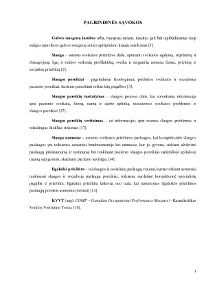 PACIENTŲ, PATYRUSIŲ GALVOS SMEGENŲ INSULTĄ, FIZIOLOGINIAI IR PSICHOLOGINIAI SLAUGOS POREIKIAI. Paveikslėlis 7