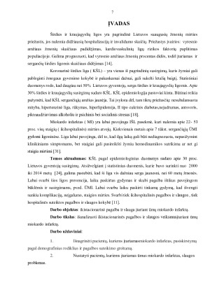 IKISTACIONARINĖ PAGALBA IR SLAUGA ĮTARIANT ŪMŲ MIOKARDO INFARKTĄ. Paveikslėlis 7