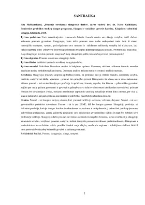 PRASMĖS SUVOKIMAS SLAUGYTOJO DARBE. Paveikslėlis 2