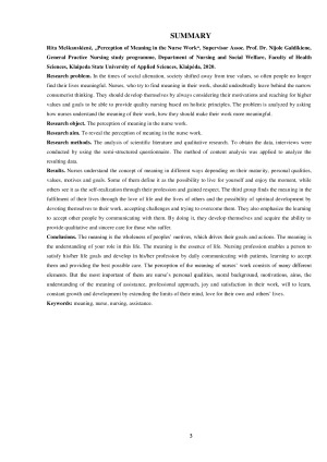 PRASMĖS SUVOKIMAS SLAUGYTOJO DARBE. Paveikslėlis 3