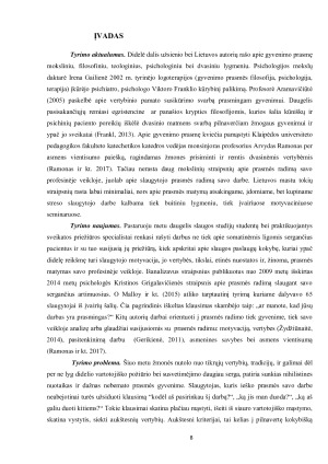 PRASMĖS SUVOKIMAS SLAUGYTOJO DARBE. Paveikslėlis 8