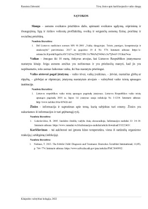 TĖVŲ ŽINIOS APIE KARŠČIUOJANČIO VAIKO SLAUGĄ. Paveikslėlis 4