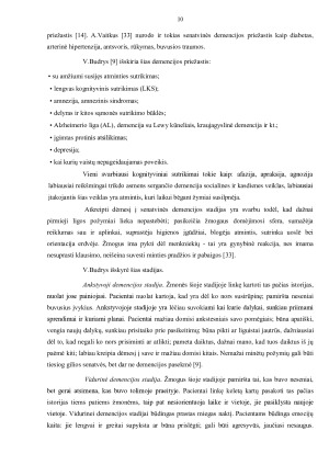 SENATVINE DEMENCIJA SERGANČIŲ PACIENTŲ SLAUGOS PROBLEMOS IR SPRENDIMO BŪDAI. Paveikslėlis 10