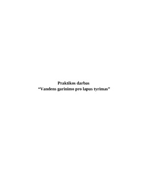 Vandens garinimo pro lapus tyrimas (2)