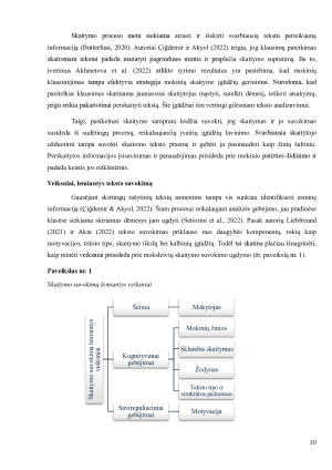 Teksto suvokimo ugdymo sąsajos lietuvių kalbos ir matematikos pamokoje. Paveikslėlis 10