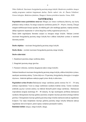 STACIONARE BESIGYDANČIŲ PACIENTŲ MIEGO KOKYBĖS VERTINIMAS. Paveikslėlis 4