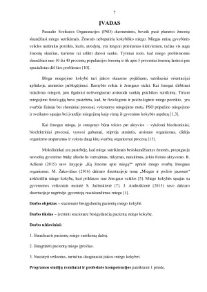 STACIONARE BESIGYDANČIŲ PACIENTŲ MIEGO KOKYBĖS VERTINIMAS. Paveikslėlis 7